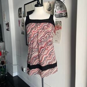 Y2k swirl pattern dress fabric